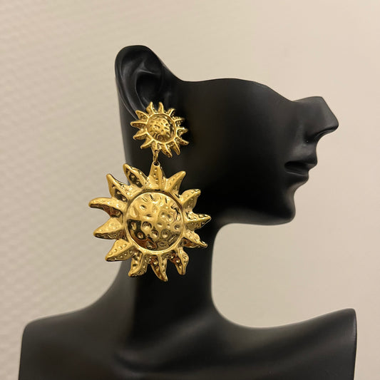Boucles d'oreilles soleil