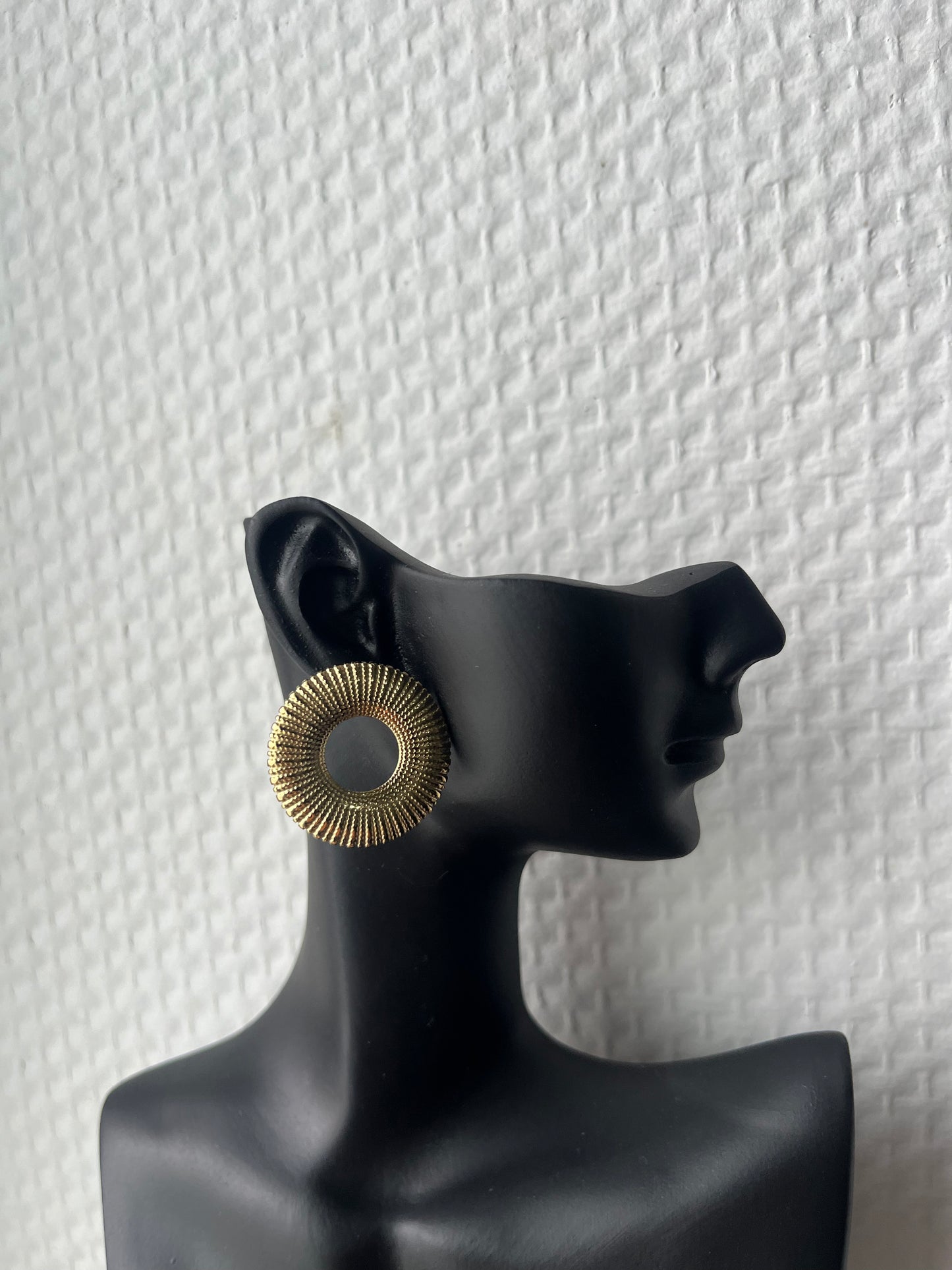 Boucles d'oreilles disques dorés