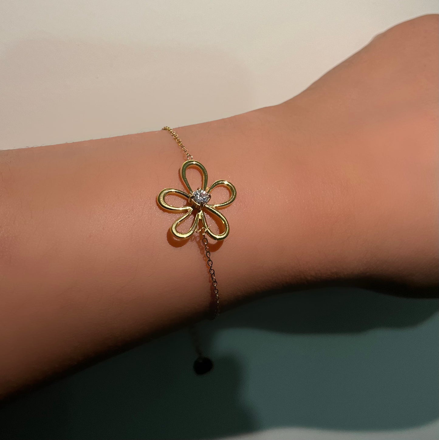 Bracelet minimaliste fleur