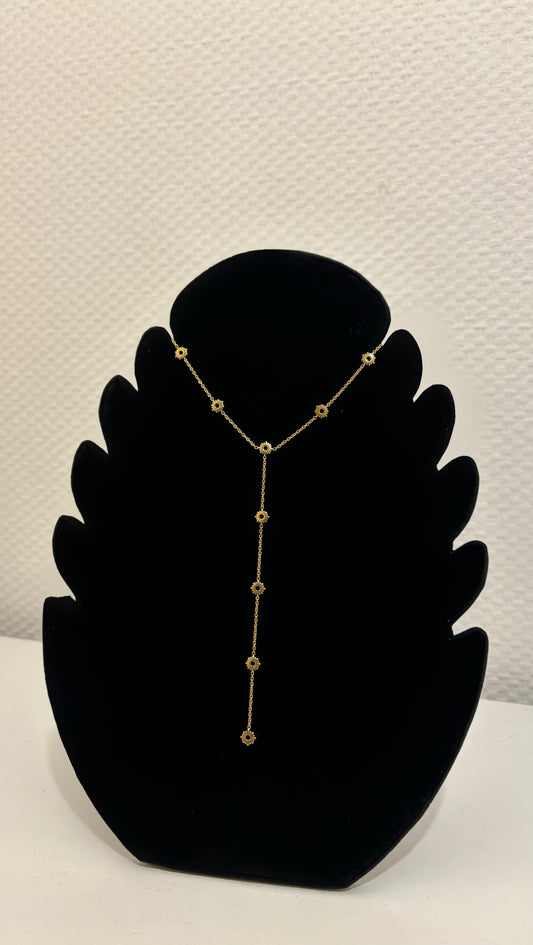 Collier cravate petits soleils