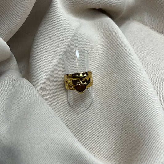 Bague avec pendentif coeur