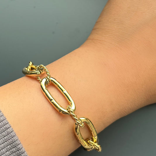 Bracelet chaines à détails