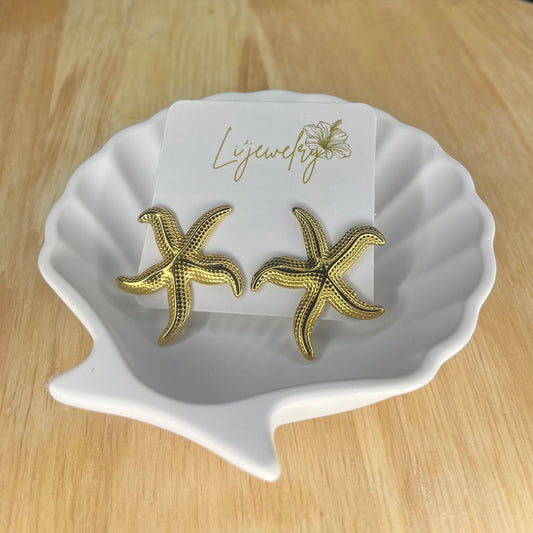 Boucles d'oreilles petites étoiles de mer